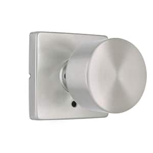 Ridgeway Satin Nickel Privacy Bed/Bath Door Knob with Square Rose