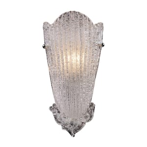 Providence 1-Light Antique Silver Leaf Sconce