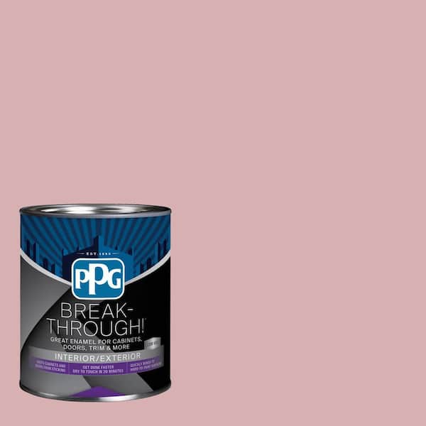 Break-Through! 1 qt. PPG1053-4 Radiant Rouge Satin Door, Trim & Cabinet Paint