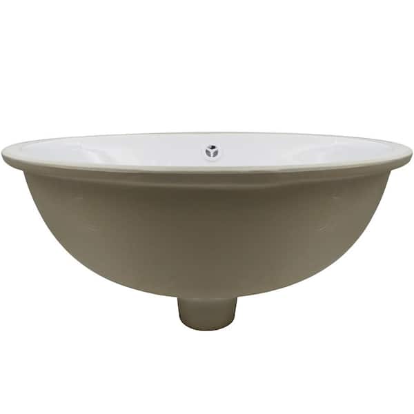 Oval Undermount Porcelain Bathroom Sink, Matte Black Undermount Vanity Sink