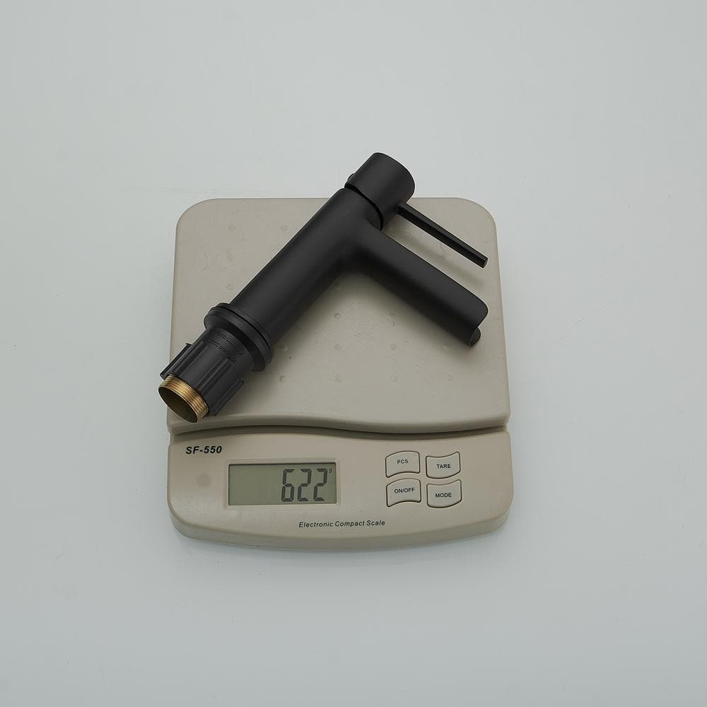 Matte Black Single Handle Waterfall Bathroom Faucet