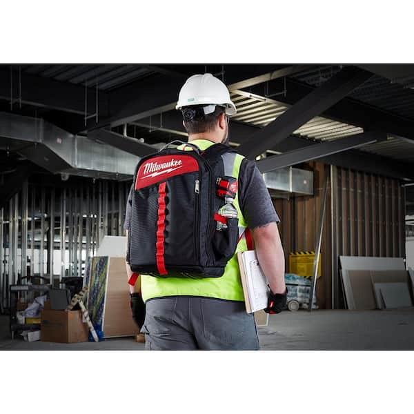 Details about   Milwaukee Low Profile Tool Backpack 22 Pockets 1680D Ballistic Reinforced Base 