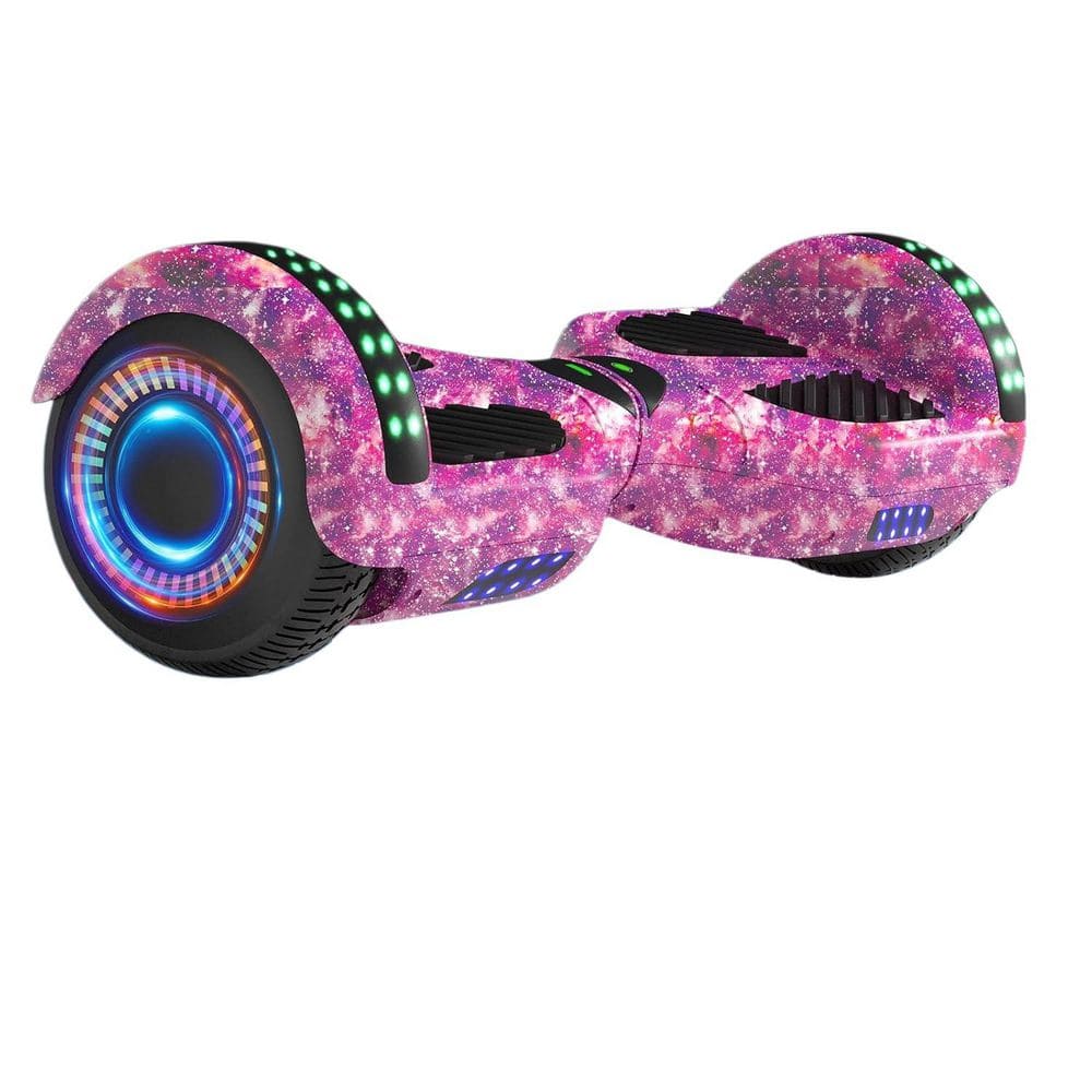 Galaxy Purple 2-Wheel Self Balancing Scooter, Bluetooth All Terrain Hover Boards with LED Lights and APP Control price history on PriceWatchPro