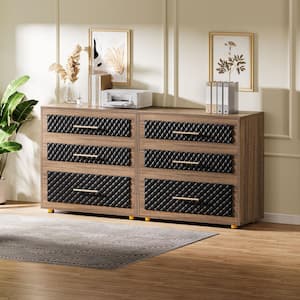 Atencio 3-Drawer Dark Walnut Wood 15.75 in. W Lateral File Cabinets