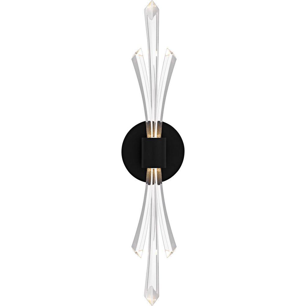 Cecily 1-Light Integrated LED Matte Black Wall Sconce price history on PriceWatchPro