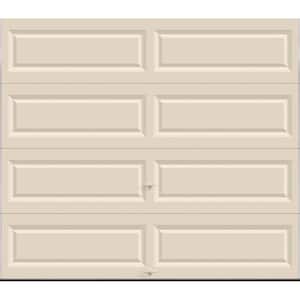 Classic Collection 8 ft. x 7 ft. Non-Insulated Solid Almond Garage Door