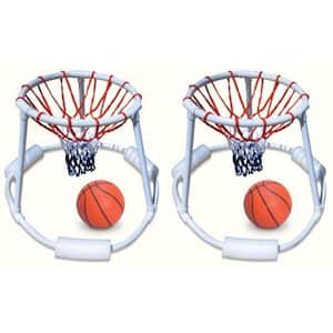 Swimming Pool Quality Floating Super Hoops Fun Basketball Games (2-Pack)