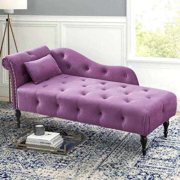 purple velvet recliner