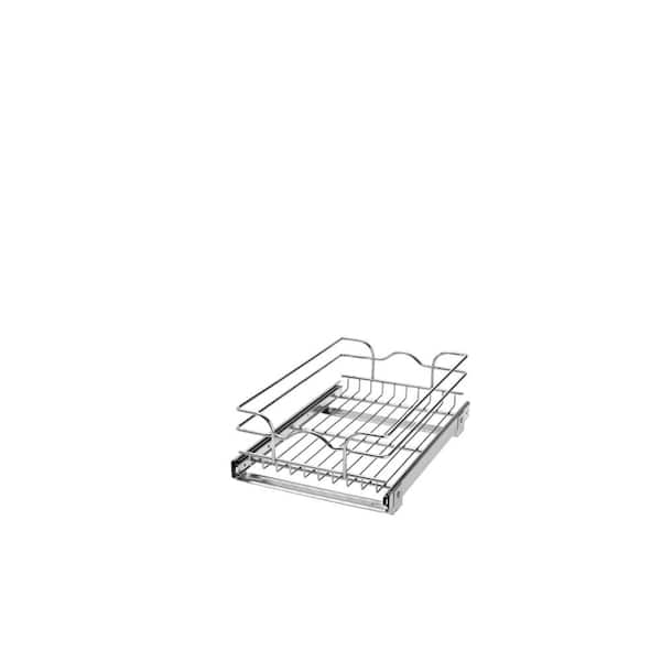 Rev-A-Shelf 7 in. H x 11.75 in. W x 18 in. D Base Cabinet Pull-Out Chrome Wire Basket