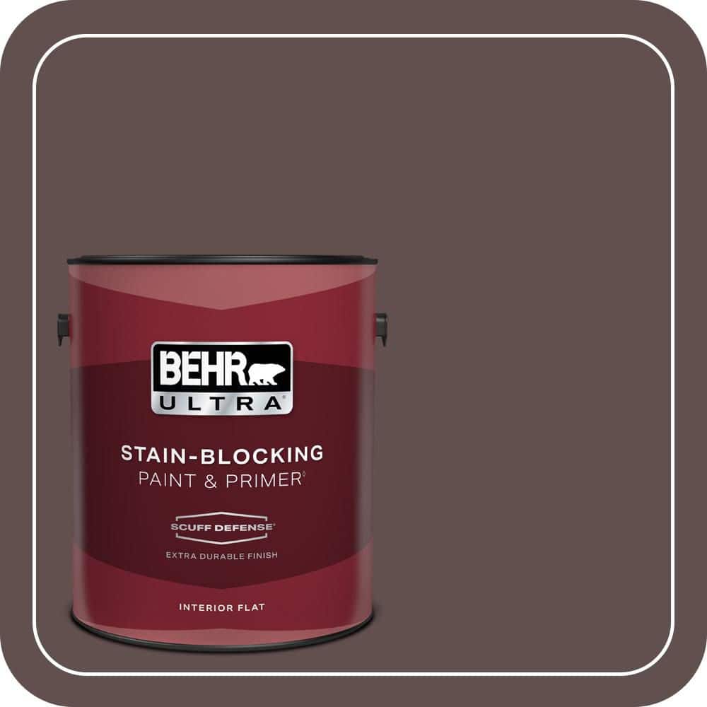 1 gal. #720B-7 Spanish Raisin Extra Durable Flat Interior Paint & Primer price history on PriceWatchPro