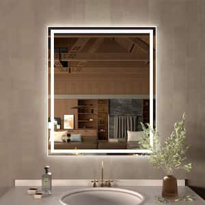 36 in. W x 36 in. H Rectangular Frameless LED Wall Bathroom Vanity Mirror