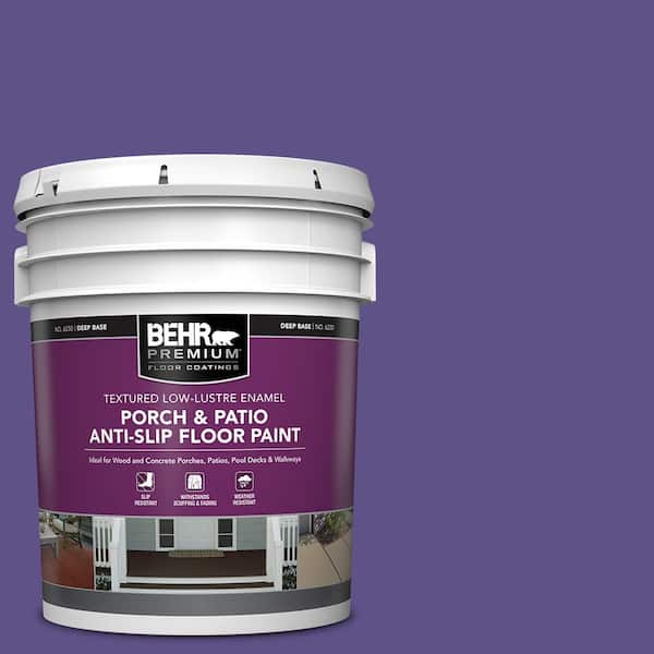 5 gal. #P560-7 Kings Court Textured Low-Lustre Enamel Interior/Exterior Porch and Patio Anti-Slip Floor Paint