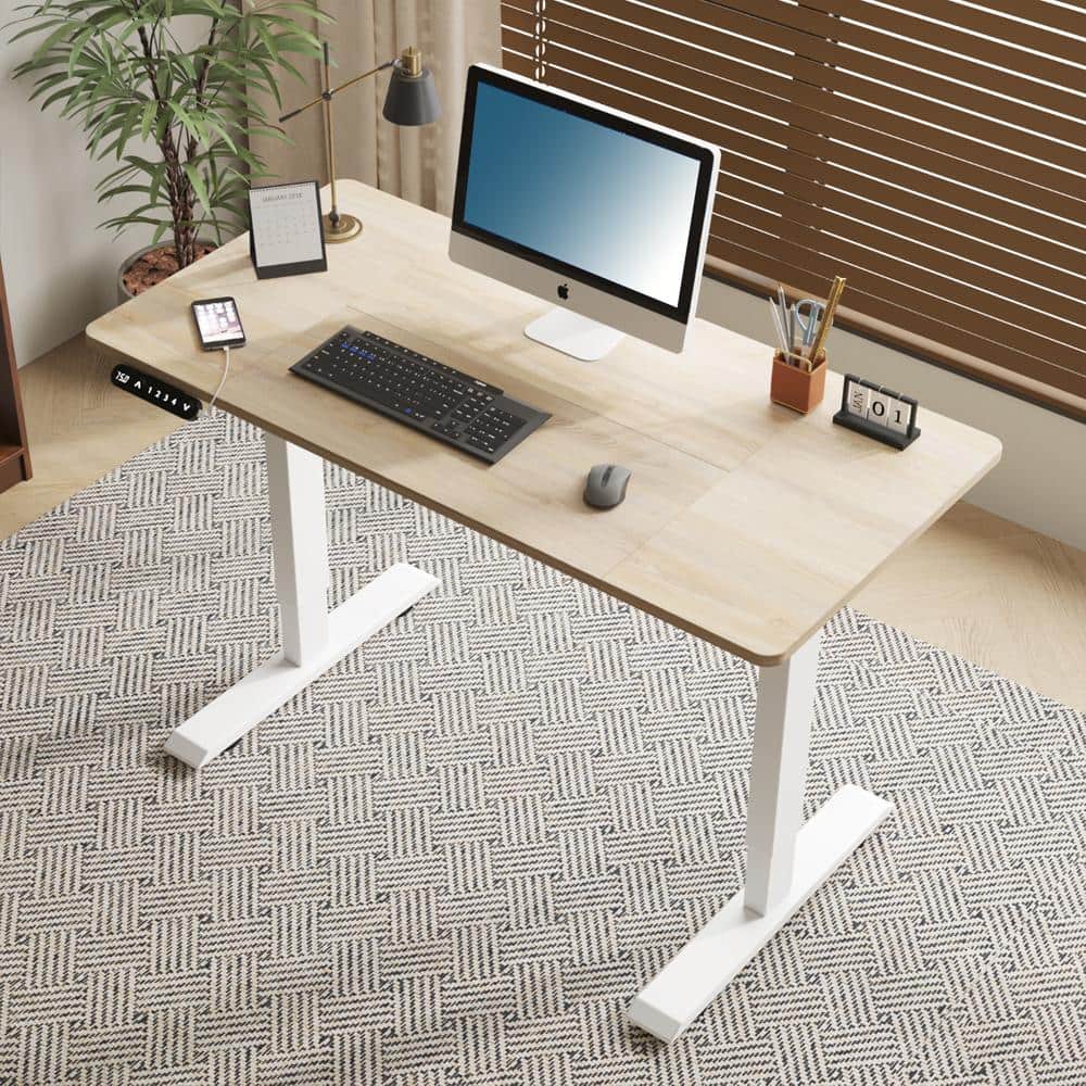 "48""×24"" Electric Standing Desk with Memory Presets, Rustic Home Office, Oak" price history on PriceWatchPro