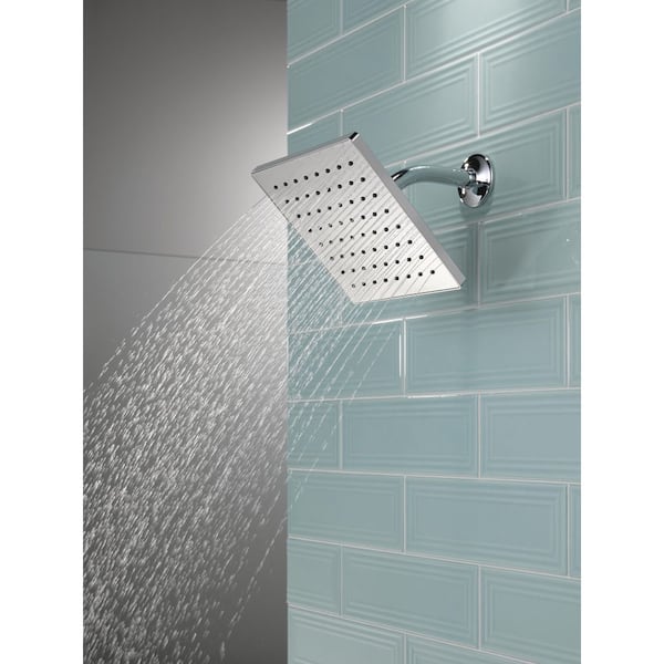1-Spray Patterns 1.5 GPM 8 in. Wall Mount Fixed Shower Head in Chrome