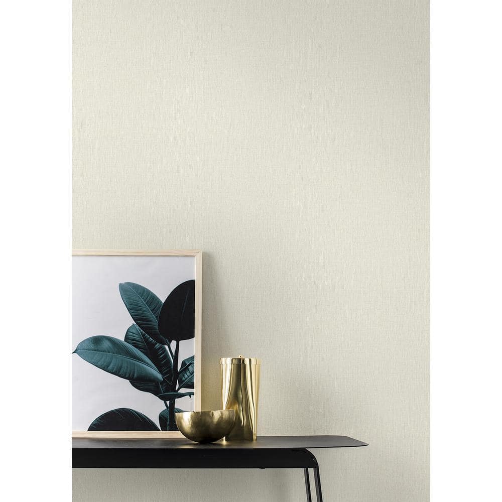 Haast Off-White Vertical Woven Texture Wallpaper