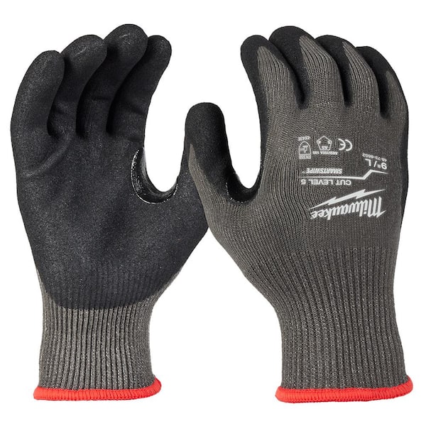 Milwaukee Large Gray Level 5 Cut Resistant Nitrile Dipped
