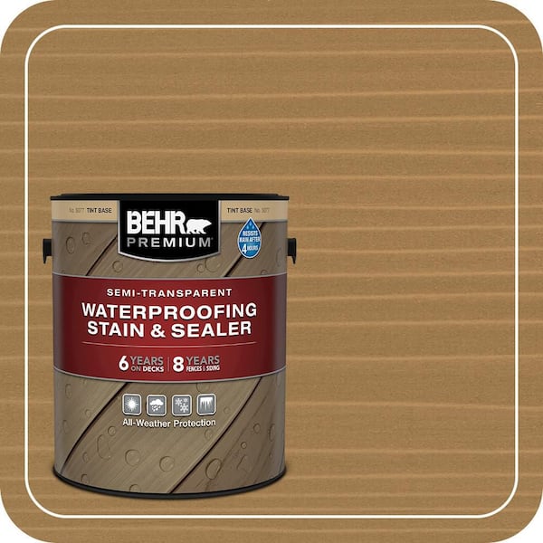 1 gal. #ST-154 Chatham Fog Semi-Transparent Waterproofing Exterior Wood Stain and Sealer