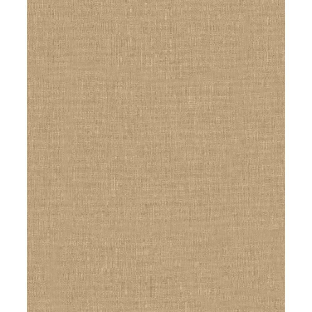 Plain Linen Texture Effect Tan Matte Finish Vinyl on Non-Woven Non-Pasted W