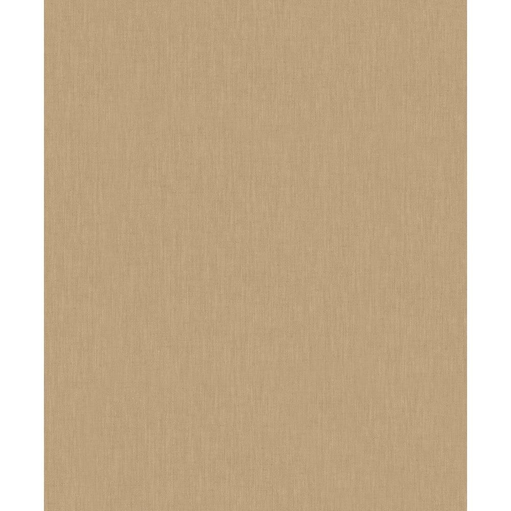 Plain Linen Texture Effect Tan Matte Finish Vinyl on Non-Woven Non-Pasted W