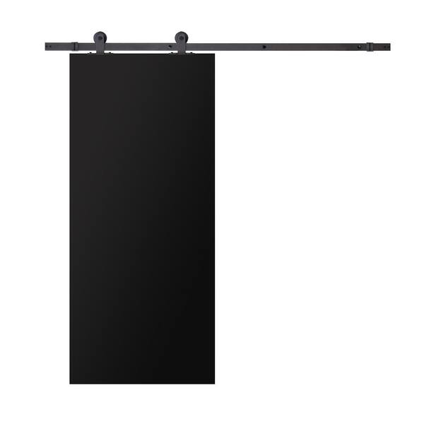 CALHOME Chalkboard Series 36 in. x 80 in. Black Stained Composite MDF ...