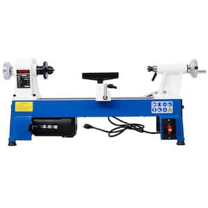 1/2 HP 35.8 in. W x 10 in. x 18 in. Power Benchtop Wood Lathe Variable Speeds Mini Wood Turning Lathe for Woodworking