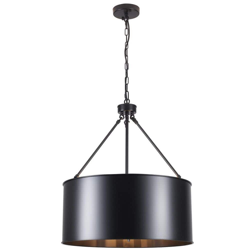 5-Light 20.7 in. Black Modern Drum Chandelier for Dining Rooms Living Rooms price history on PriceWatchPro