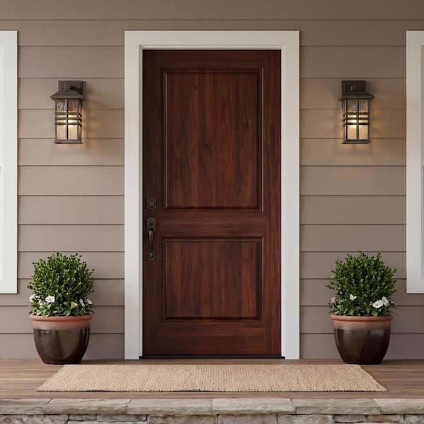 Beacon Square 14.25 in. 1-Light Olde Bronze Outdoor Hardwired Wall Lantern Sconce with No Bulbs Included (1-Pack)