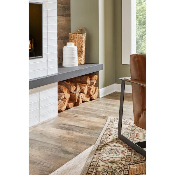 Defense+ 6.14 in. W Ashebrook Oak Antimicrobial Waterproof Laminate Wood Flooring (451.36 sq. ft./pallet) Defense+ 6.14 in. W Ashebrook Oak Antimicrobial Waterproof Laminate Wood Flooring (451.36 sq. ft./pallet)