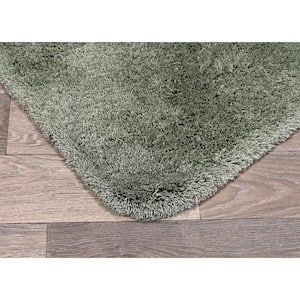 Finest Luxury Deep Fern 30 in. x 50 in. Washable Bathroom Accent Rug