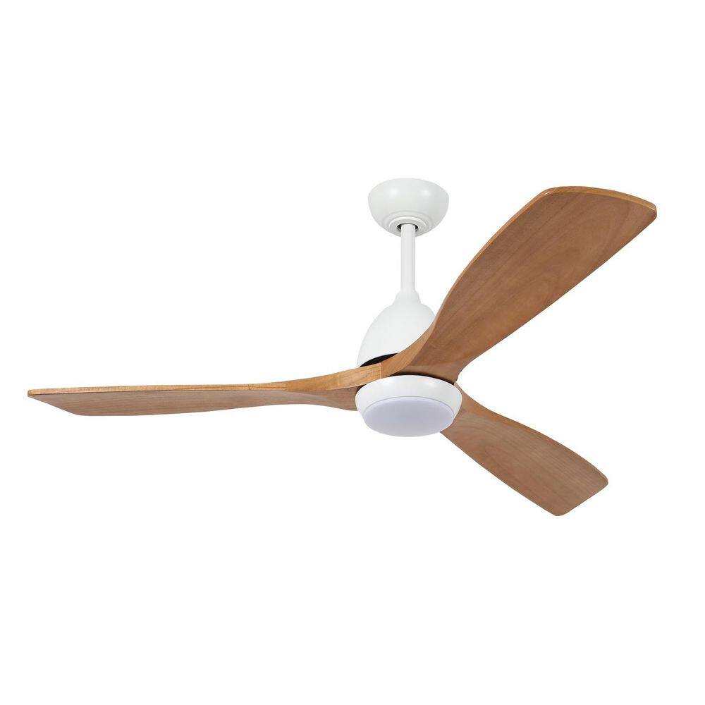 52 in. Indoor White Ceiling Fan with Light Remote Control, Quiet DC Motor 3