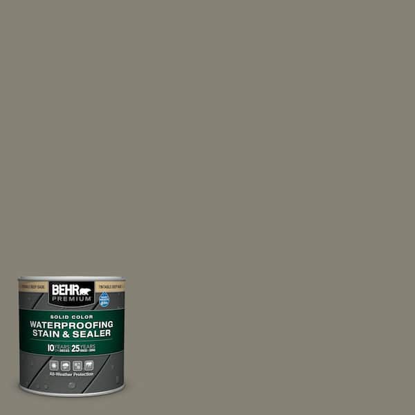 BEHR PREMIUM 8 oz. #SC-144 Gray Seas Solid Color Waterproofing Exterior Wood Stain and Sealer Sample