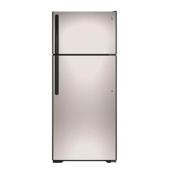 GE 17.5 cu. ft. Top Freezer Refrigerator in Silver, ENERGY STAR