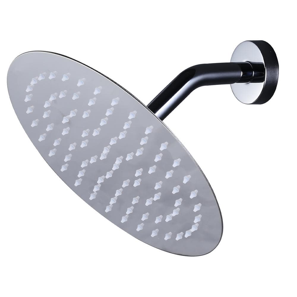 1-Spray Pattern 1.8 GPM 10 in. Single Wall Mount Rain Fixed Shower Head in Polished Chrome price history on PriceWatchPro