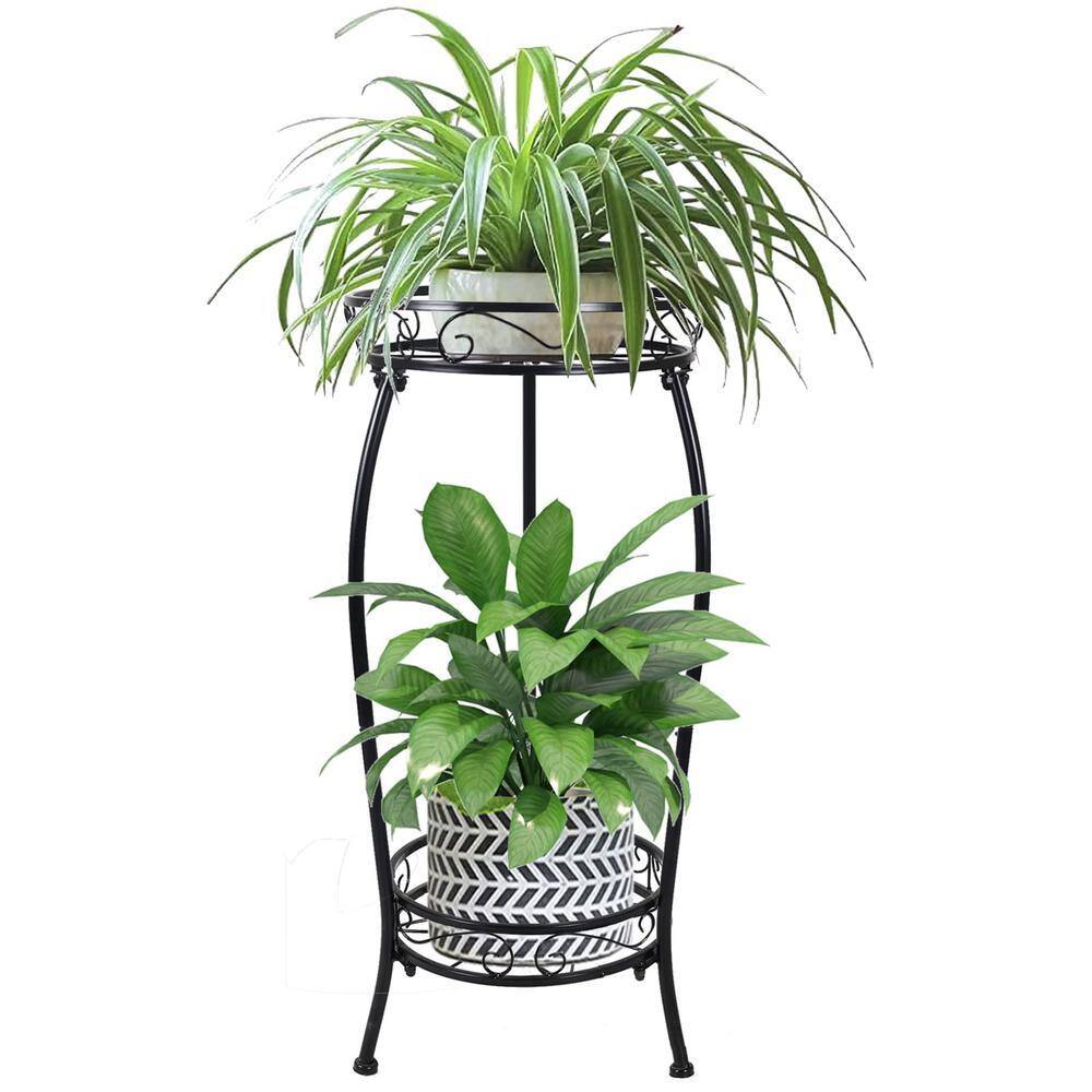 FAWEY TRED INC 27 in. Tall Metal Potted Holder Rack Flower Pot