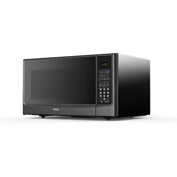 21.8 in. Width 1.4 cu ft Microwave in Black with Sensor Cooking