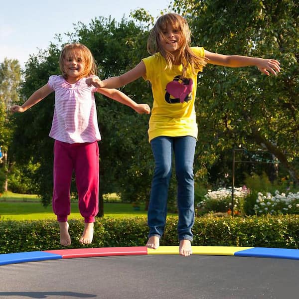 Gymax 14 ft. Trampoline Replacement Safety Pad Universal Trampoline Cover  Multi-Color GYM09615 - The Home Depot