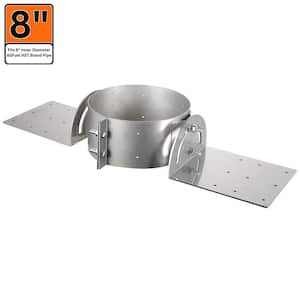 8 in. x 3 in. Roof Support Bracket for Double Wall Chimney Pipe