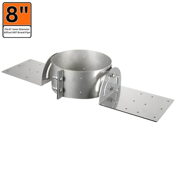 ALLFUEL HST 8 in. x 3 in. Roof Support Bracket for Double Wall Chimney Pipe