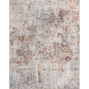 Calabria Multi-Colored 5 ft. x 7 ft. Abstract Area Rug