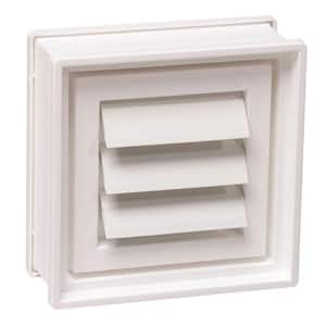 3 in. Thick Series 8 in. x 8 in. x 3 in. Dryer Vent for Glass Block Windows (Actual 7.75 x 7.75 x 3.12 in.)