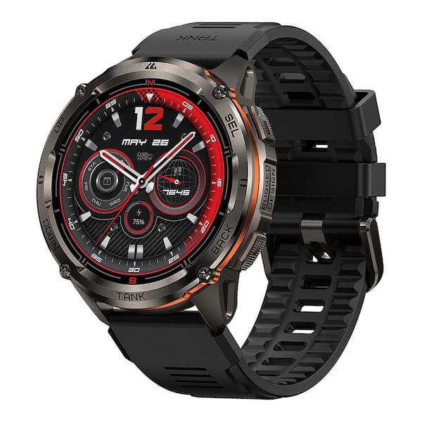 TANK T3 Ultra 2 AMOLED GPS Smartwatch 1.89 x 0.54 in. Black