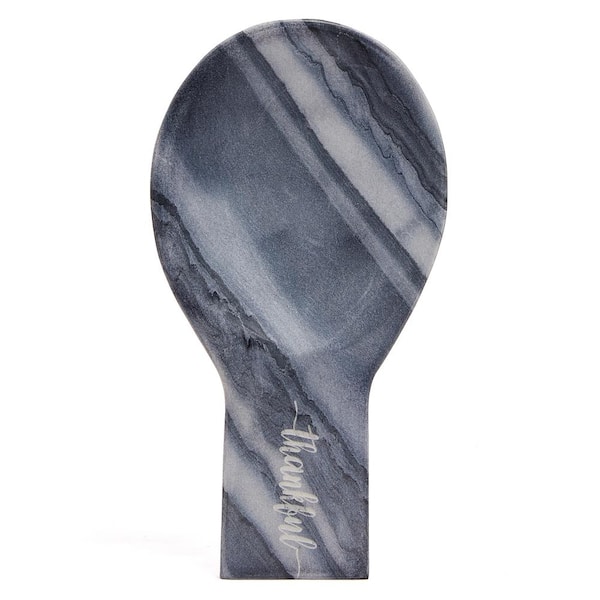 Creative Home Marble Spoon Rest; Charcoal