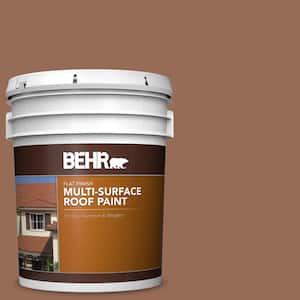 5 gal. #S200-6 Timeless Copper Flat Multi-Surface Exterior Roof Paint