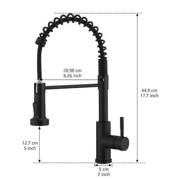 PERLIRIA INC Commercial Single Handle Single Hole Pull Down