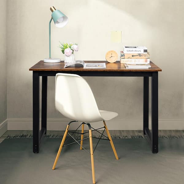 43.3 in. H W Retangular Oak Strength Wooden Computer Desk