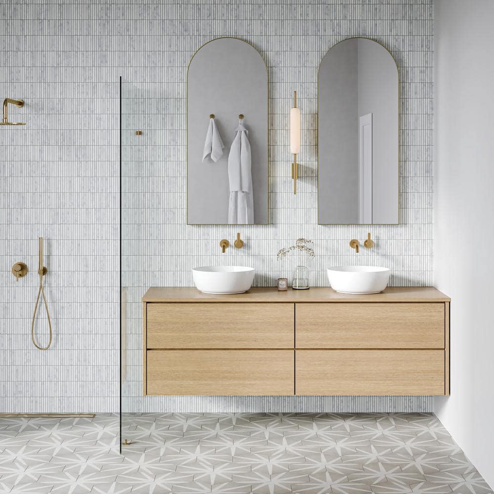 Allora Gray Matte Hexagon Porcelain Tile 8.5" x 10"