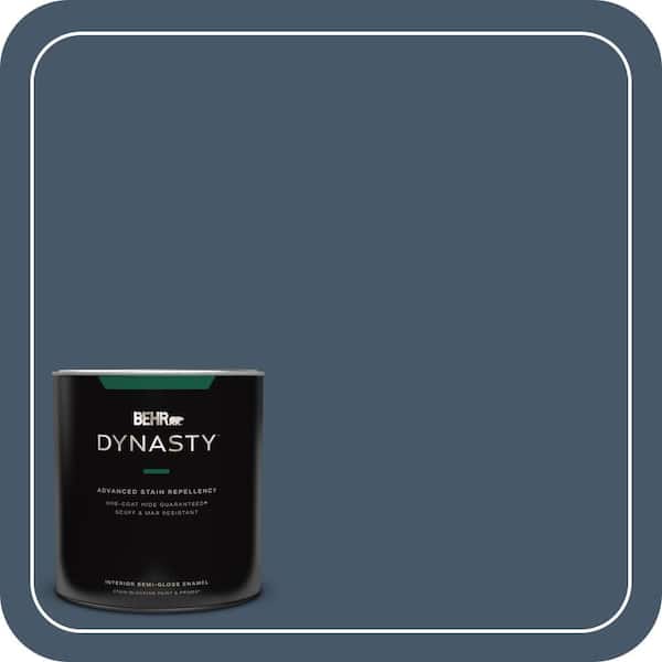 BEHR DYNASTY 1 qt. #QE-55 Harbour Semi-Gloss Enamel Interior Stain-Blocking Paint and Primer
