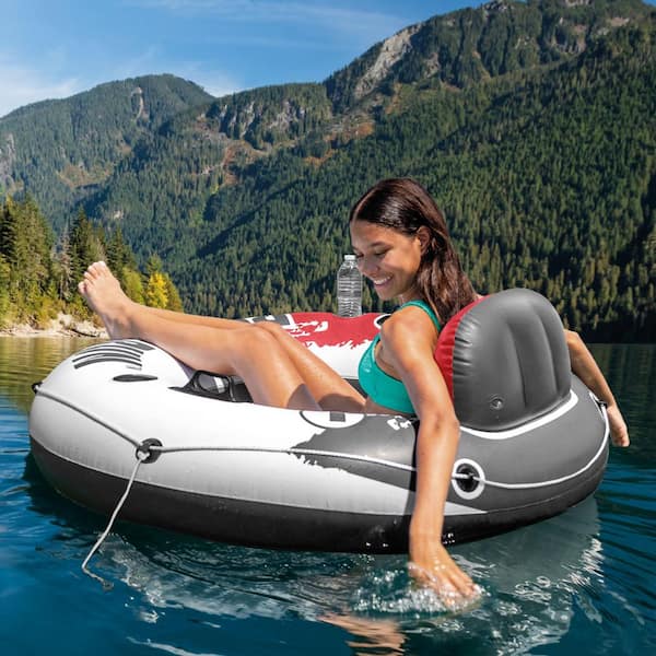 Intex River Run 1 Inflatable Floating Water Tube, Red, 53