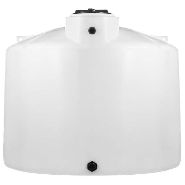 1550 Gal. White Polyethylene Vertical Water Storage Tank 1.5 Gravity