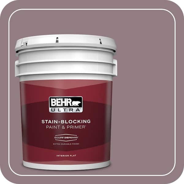 BEHR ULTRA 5 gal. #100F-5 Gypsy Magic Extra Durable Flat Interior Paint & Primer